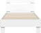 vidaXL - Bedframe - met - hoofdeinde - bewerkt - hout - wit - 90x190 - cm
