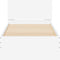vidaXL - Bedframe - met - hoofdeinde - bewerkt - hout - wit - 90x190 - cm