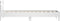 vidaXL - Bedframe - met - hoofdeinde - bewerkt - hout - wit - 90x190 - cm