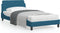 vidaXL - Bedframe - met - hoofdeinde - fluweel - blauw - 100x200 - cm