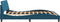 vidaXL - Bedframe - met - hoofdeinde - fluweel - blauw - 180x200 - cm