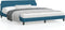 vidaXL - Bedframe - met - hoofdeinde - fluweel - blauw - 180x200 - cm