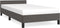 vidaXL - Bedframe - met - hoofdeinde - zonder - matras - 100x200 - cm - grijs
