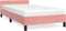 vidaXL - Bedframe - met - hoofdeinde - zonder - matras - 100x200 - cm - fluweel - roze
