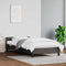 vidaXL - Bedframe - met - hoofdeinde - zonder - matras - 100x200 - cm - grijs