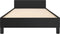 vidaXL - Bedframe - met - hoofdeinde - zonder - matras - 100x200 - cm - zwart