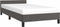 vidaXL - Bedframe - met - hoofdeinde - zonder - matras - 100x200 - cm - grijs