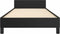 vidaXL - Bedframe - met - hoofdeinde - zonder - matras - 100x200 - cm - zwart
