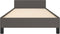 vidaXL - Bedframe - met - hoofdeinde - zonder - matras - 100x200 - cm - grijs