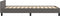 vidaXL - Bedframe - met - hoofdeinde - zonder - matras - 100x200 - cm - grijs