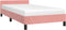 vidaXL - Bedframe - met - hoofdeinde - zonder - matras - 100x200 - cm - fluweel - roze