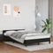 vidaXL - Bedframe - met - hoofdeinde - zonder - matras - 120x200 - cm - zwart