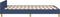 vidaXL - Bedframe - met - hoofdeinde - zonder - matras - 120x200 - cm - stof - blauw