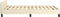 vidaXL - Bedframe - met - hoofdeinde - zonder - matras - 120x200 - cm - crèmekleurig