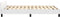 vidaXL - Bedframe - met - hoofdeinde - zonder - matras - 120x200 - cm - wit