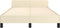vidaXL - Bedframe - met - hoofdeinde - zonder - matras - 120x200 - cm - crèmekleurig