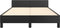 vidaXL - Bedframe - met - hoofdeinde - zonder - matras - 120x200 - cm - zwart