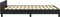 vidaXL - Bedframe - met - hoofdeinde - zonder - matras - 120x200 - cm - zwart