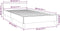 vidaXL - Bedframe - met - hoofdeinde - zonder - matras - 140x190 - cm - zwart