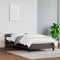 vidaXL - Bedframe - met - hoofdeinde - zonder - matras - 140x190 - cm - zwart