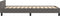 vidaXL - Bedframe - met - hoofdeinde - zonder - matras - 140x190 - cm - zwart