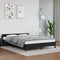 vidaXL - Bedframe - met - hoofdeinde - zonder - matras - 140x190 - cm - zwart