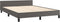 vidaXL - Bedframe - met - hoofdeinde - zonder - matras - 140x190 - cm - grijs