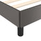 vidaXL - Bedframe - met - hoofdeinde - zonder - matras - 140x190 - cm - grijs