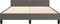 vidaXL - Bedframe - met - hoofdeinde - zonder - matras - 140x190 - cm - grijs