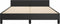 vidaXL - Bedframe - met - hoofdeinde - zonder - matras - 140x190 - cm - zwart
