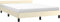 vidaXL - Bedframe - met - hoofdeinde - zonder - matras - 140x190 - cm - crèmekleurig