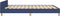 vidaXL - Bedframe - met - hoofdeinde - zonder - matras - 140x190 - cm - stof - blauw