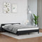vidaXL - Bedframe - met - hoofdeinde - zonder - matras - 140x200 - cm - zwart