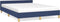 vidaXL - Bedframe - met - hoofdeinde - zonder - matras - 140x200 - cm - stof - blauw