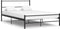 vidaXL - Bedframe - met - hoofdeinde - zonder - matras - 140x200 - cm - metaal - zwart