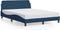 vidaXL - Bedframe - met - hoofdeinde - zonder - matras - 140x200 - cm - stof - blauw