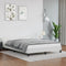 vidaXL - Bedframe - met - hoofdeinde - zonder - matras - 140x200 - cm - wit