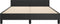 vidaXL - Bedframe - met - hoofdeinde - zonder - matras - 140x200 - cm - zwart