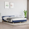 vidaXL - Bedframe - met - hoofdeinde - zonder - matras - 140x200 - cm - stof - blauw