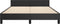 vidaXL - Bedframe - met - hoofdeinde - zonder - matras - 140x200 - cm - zwart