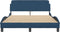 vidaXL - Bedframe - met - hoofdeinde - zonder - matras - 140x200 - cm - stof - blauw