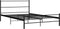 vidaXL - Bedframe - met - hoofdeinde - zonder - matras - 140x200 - cm - metaal - zwart