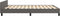 vidaXL - Bedframe - met - hoofdeinde - zonder - matras - 140x200 - cm - grijs