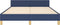 vidaXL - Bedframe - met - hoofdeinde - zonder - matras - 140x200 - cm - stof - blauw
