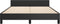 vidaXL - Bedframe - met - hoofdeinde - zonder - matras - 140x200 - cm - zwart