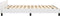 vidaXL - Bedframe - met - hoofdeinde - zonder - matras - 140x200 - cm - wit