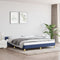 vidaXL - Bedframe - met - hoofdeinde - zonder - matras - 160x200 - cm - stof - blauw