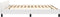 vidaXL - Bedframe - met - hoofdeinde - zonder - matras - 160x200 - cm - wit
