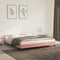 vidaXL - Bedframe - met - hoofdeinde - zonder - matras - 160x200 - cm - fluweel - roze