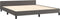 vidaXL - Bedframe - met - hoofdeinde - zonder - matras - 160x200 - cm - grijs